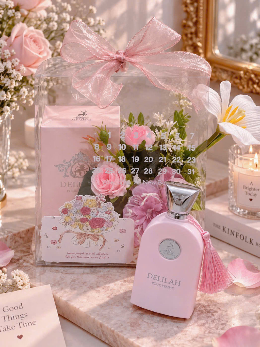 Bộ quà nước hoa Delilah 100ml trong hộp trong suốt