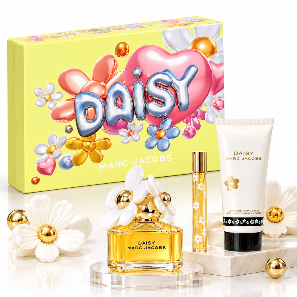 Set quà 20/10 Marc Jacobs Daisy nước hoa 100ml + mini 10ml & dưỡng thể 75ml