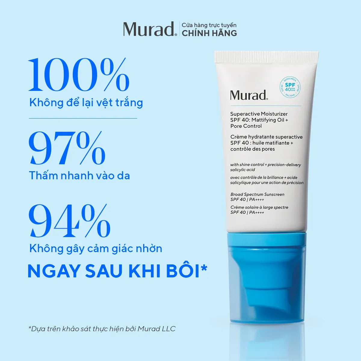 Bộ Đôi Chấm Mụn & Bảo Vệ Da Dầu Murad Acne (2 Sản Phẩm)