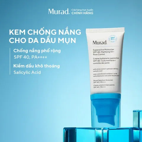Bộ Đôi Chấm Mụn & Bảo Vệ Da Dầu Murad Acne (2 Sản Phẩm)