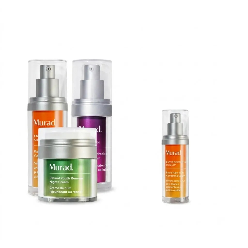 Bộ Ba Dưỡng Ẩm, Mờ Nám Và Giảm Nếp Nhăn Murad (Rapid Dark Spot & Cellular Serum & Retinol Night Cream)