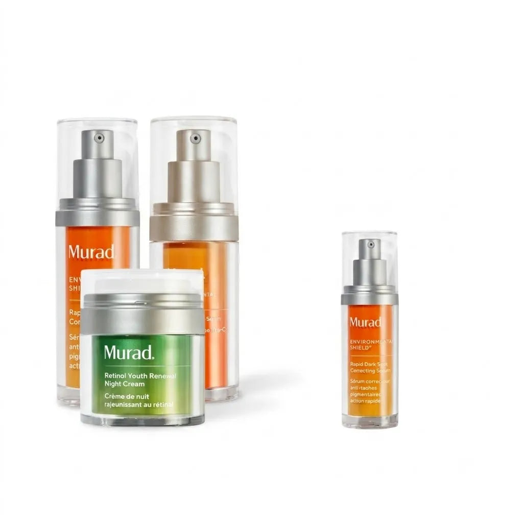 Bộ Ba Hỗ Trợ Giảm Nếp Nhăn, Mờ Nám Và Sáng Da Murad (Rapid Dark Spot & Vita-C Glycolic & Retinol Night Cream)