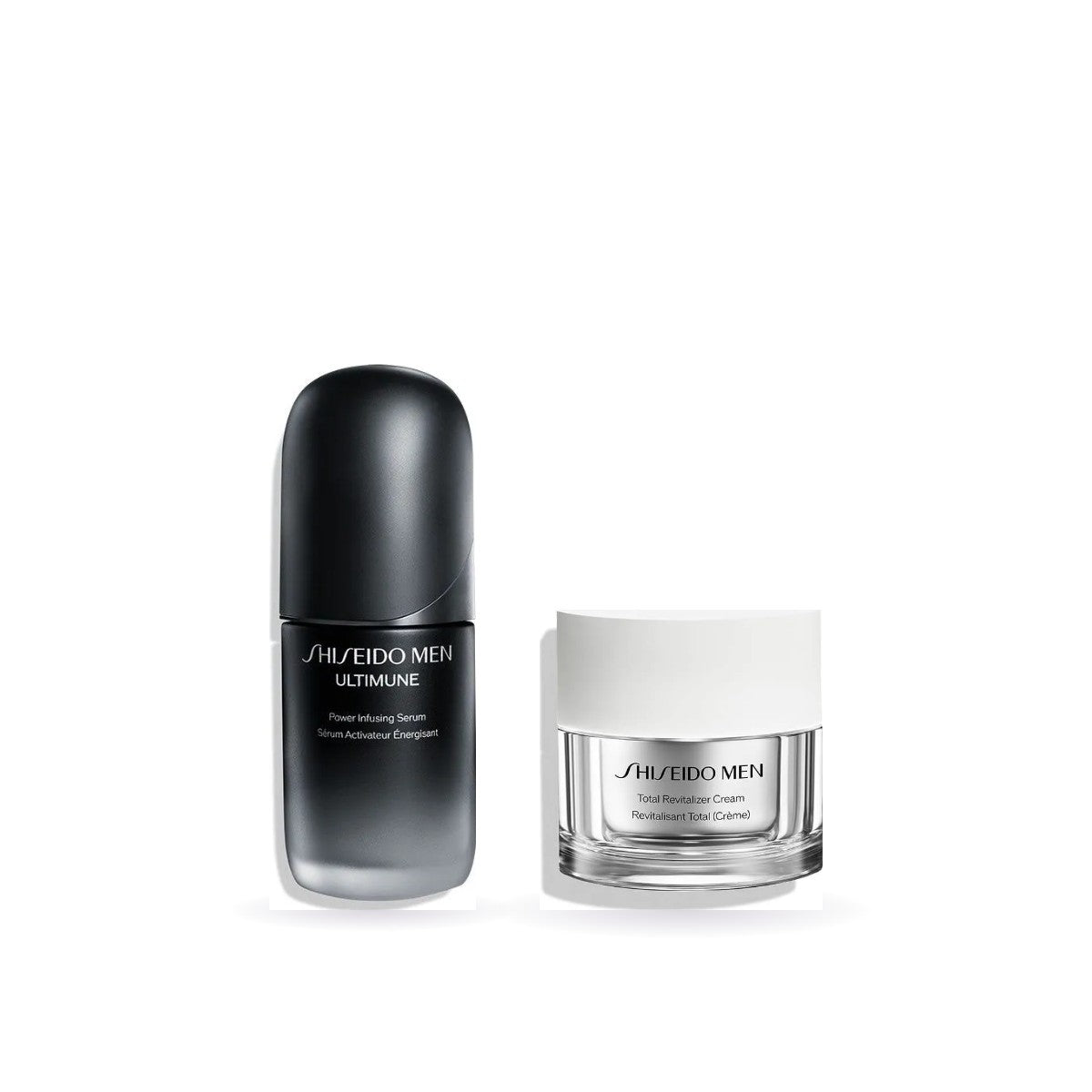 Bộ Dưỡng Da Nam Shiseido Men gồm tinh chất Men Ultimune 50ml và kem Total Revitalizer 50ml