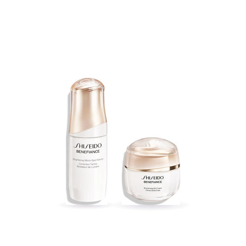 Bộ Dưỡng Sáng Da Shiseido Benefiance gồm serum Brightening Micro-Spot 30ml và Brightening Gel Cream 50ml