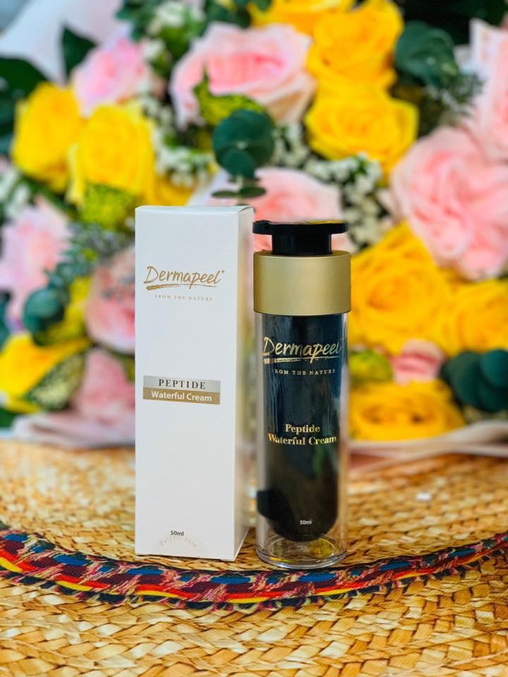 Kem dưỡng Dermapeel Peptide Waterful Cream 50ml, chai và hộp