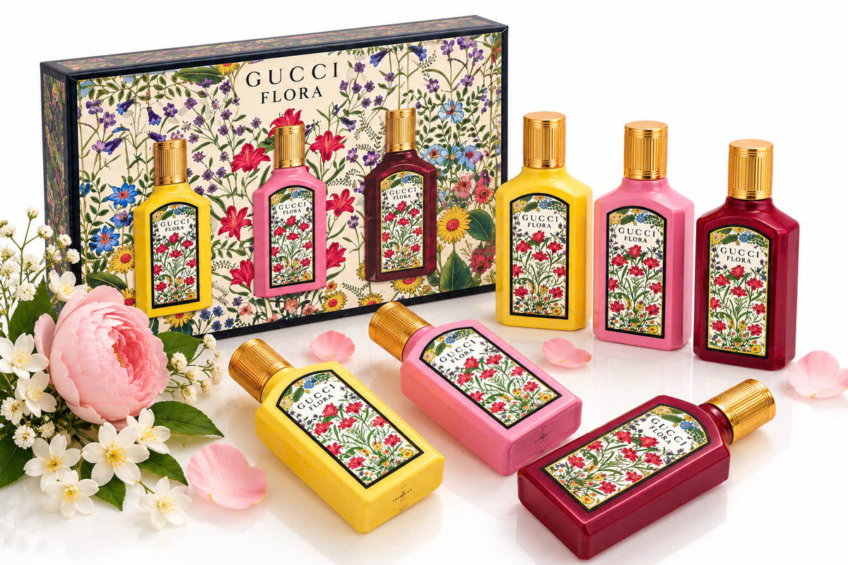 Set quà 20/10 nước hoa Gucci Flora 3 x 5ml