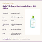 Thông tin sản phẩm nước tẩy trang Bioderma Sébium H2O 500ml