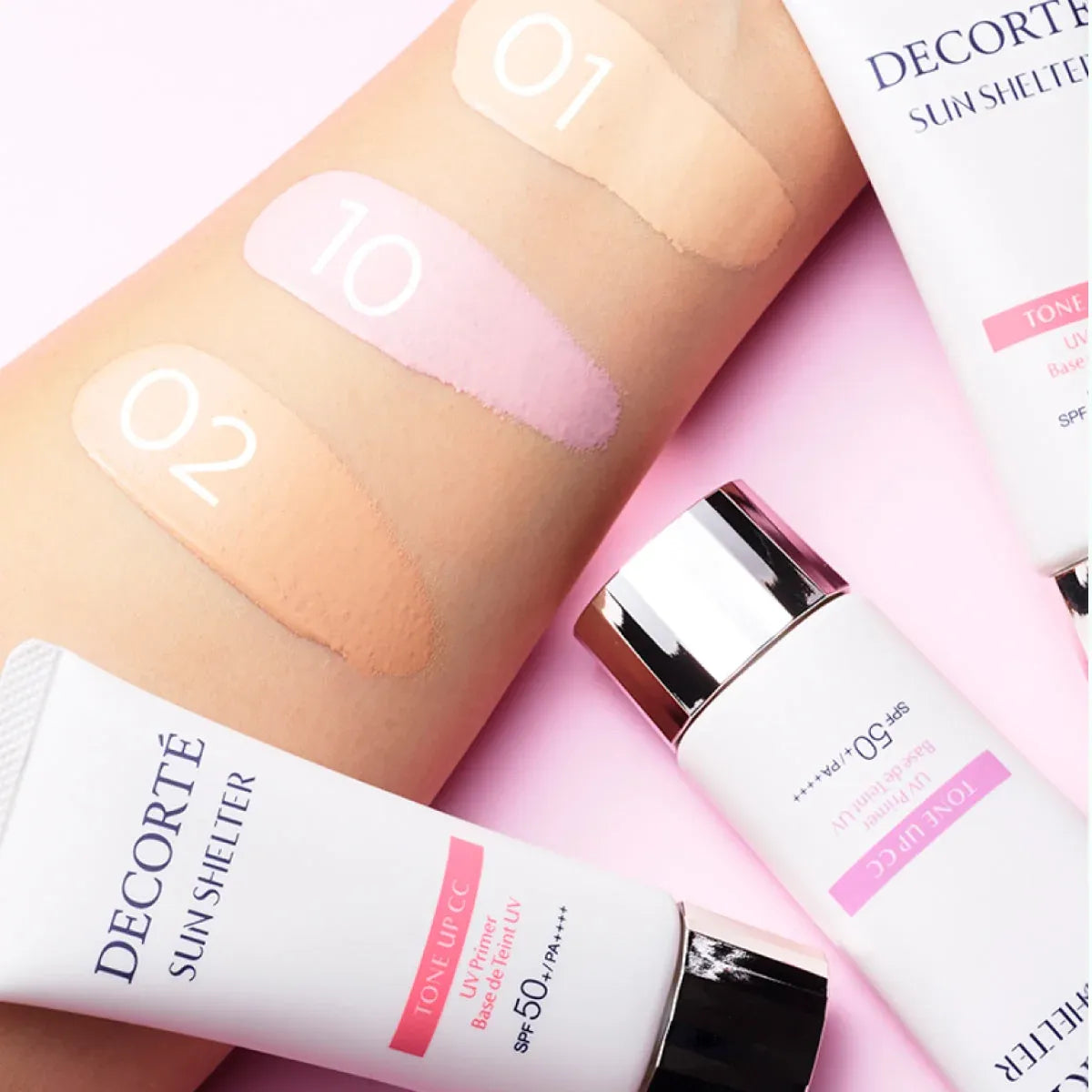 Kem Chống Nắng Trang Điểm Decorté Sun Shelter Tone Up CC Cream UV Primer SPF50+/PA++++ 35g - Tone 10 Lavender Rose (Nhật Bản)