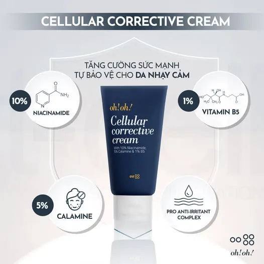 Kem Dưỡng Ẩm Phục Hồi & Làm Sáng Cho Da Mụn oh!oh! Cellular Corrective Cream (30ml)