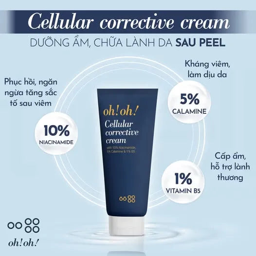 Kem Dưỡng Ẩm Phục Hồi & Làm Sáng Cho Da Mụn oh!oh! Cellular Corrective Cream (30ml)