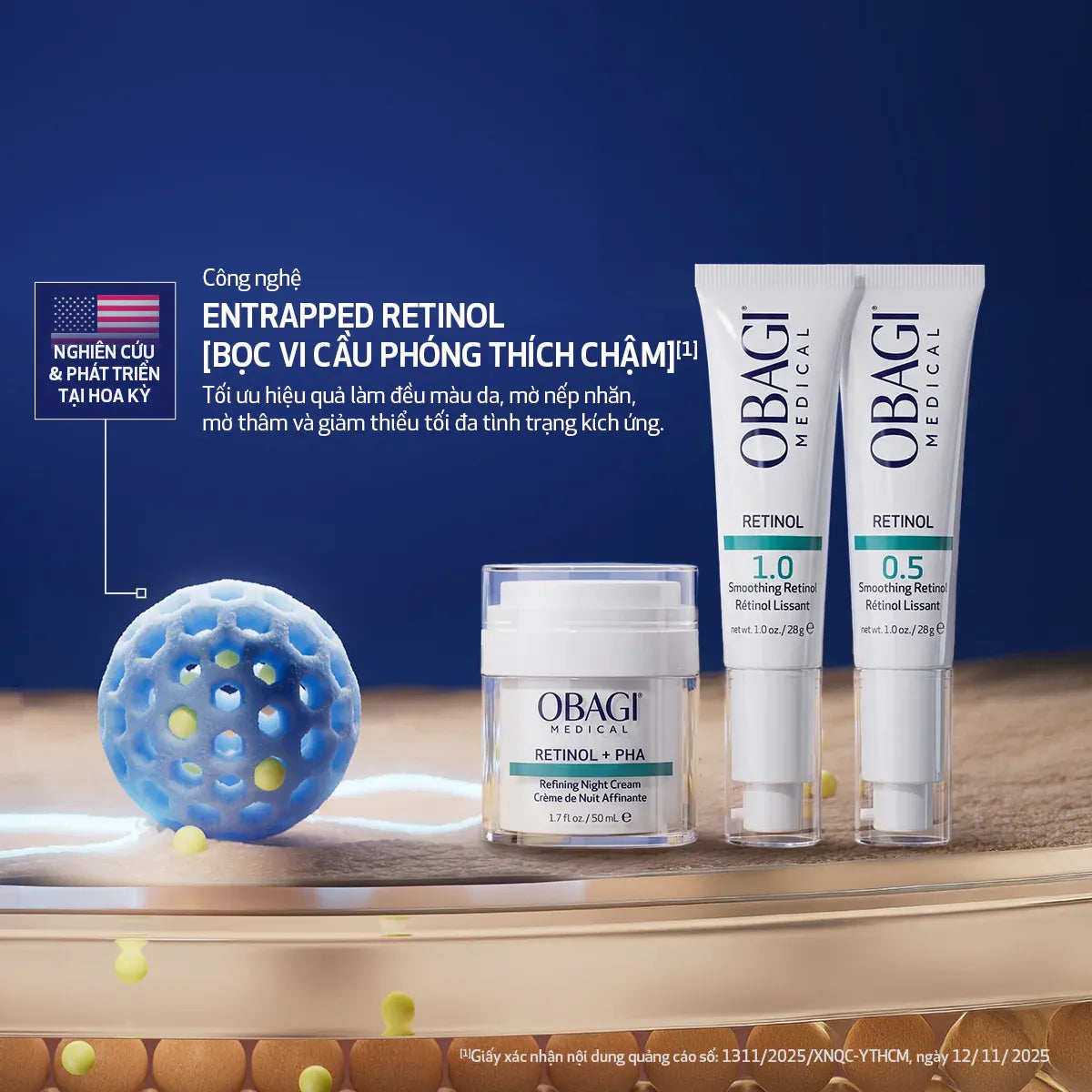 Kem Dưỡng Làm Mới & Duy Trì Độ Tươi Trẻ Làn Da Ban Đêm Obagi Medical Retinol + PHA (50ml)
