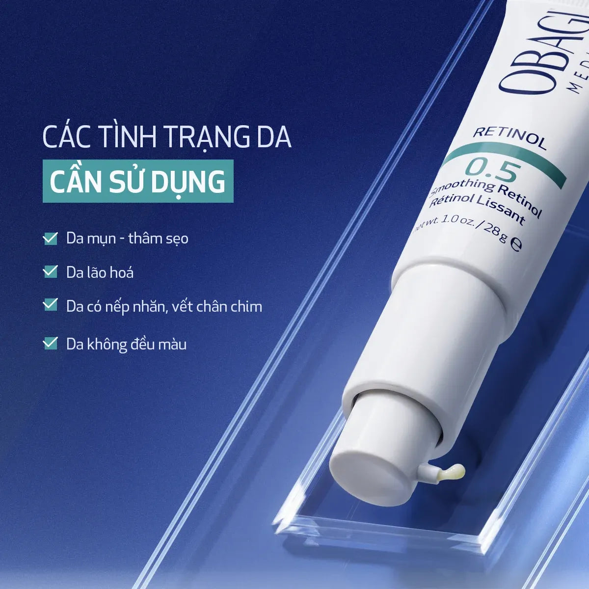 Kem Dưỡng Làm Mờ Nếp Nhăn & Làm Đều Màu Da Obagi360 Retinol 0.5