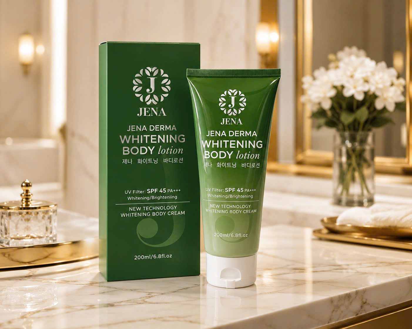 Kem Dưỡng Trắng Bật Tông Jena 200ml – Jena Whitening Body Lotion