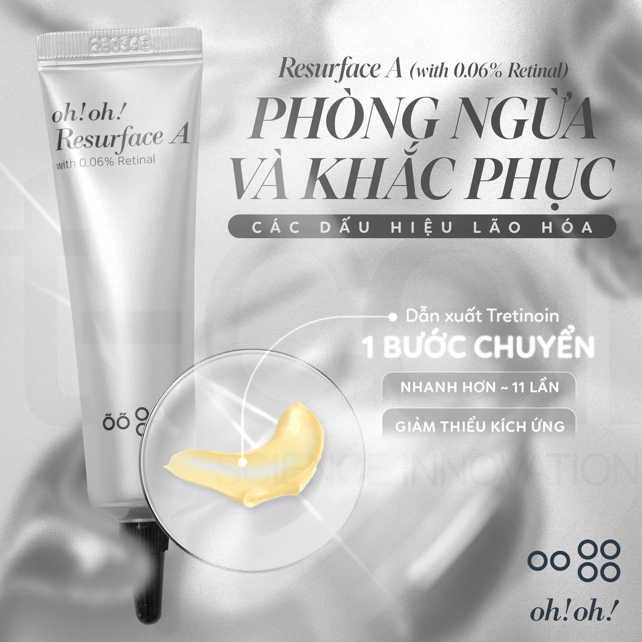 Kem Dưỡng Trẻ Hóa & Làm Mịn Da oh!oh! Resurface A (20g)