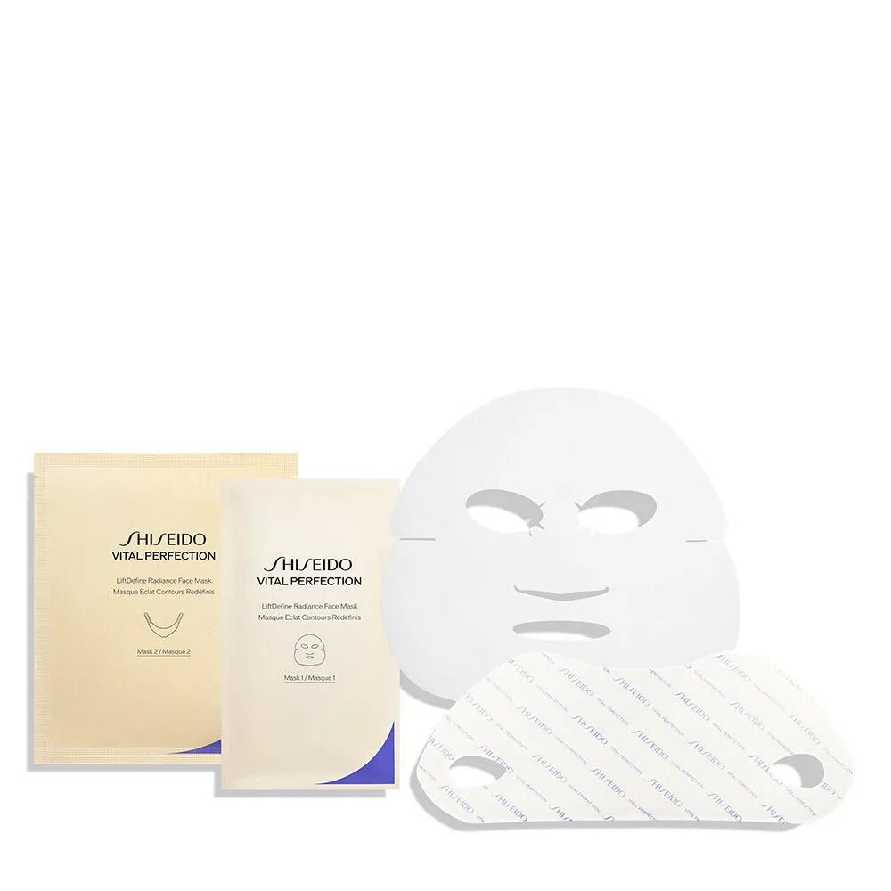 Mặt Nạ Nâng Cơ & Làm Sáng Da Định Hình Gương Mặt Shiseido Vital Perfection LiftDefine Radiance Face Mask (6 Bộ)