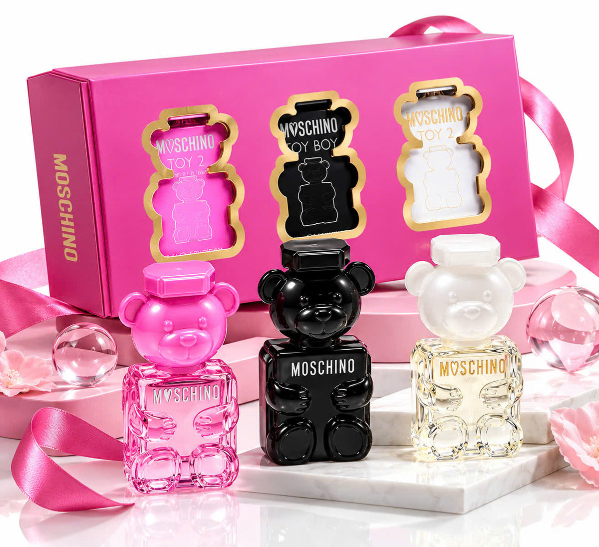 Set quà 20/10 nước hoa Moschino Toy 2, Bubble Gum & Toy Boy 3 x 5ml