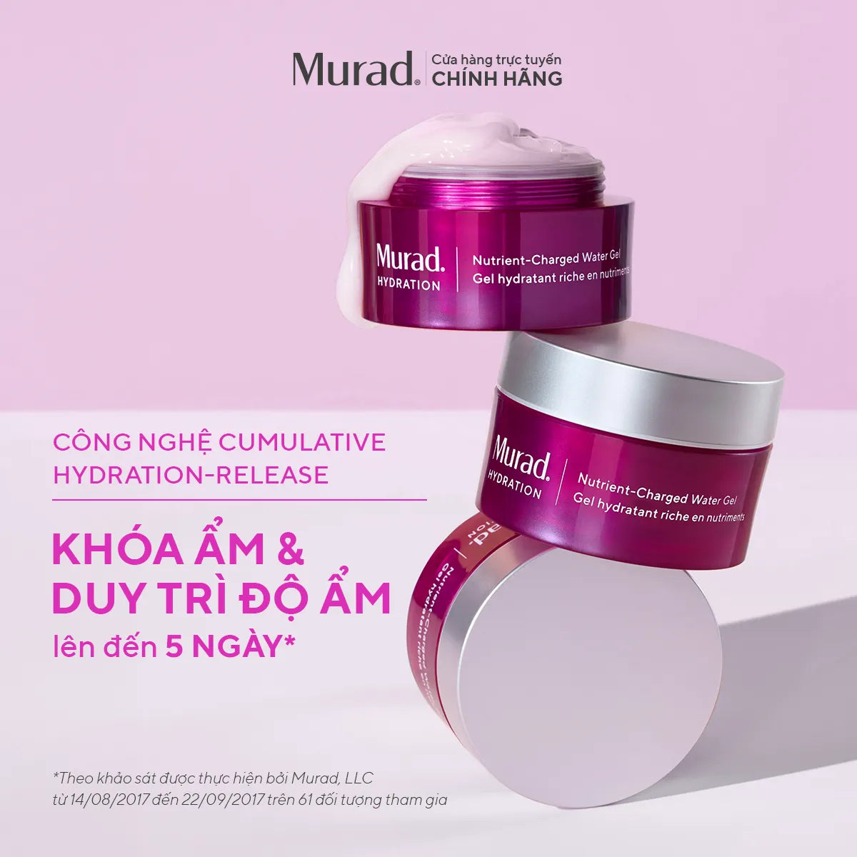 Gel Dưỡng Ẩm Cung Cấp Dưỡng Chất Murad Nutrient-Charged Water Gel 50ml