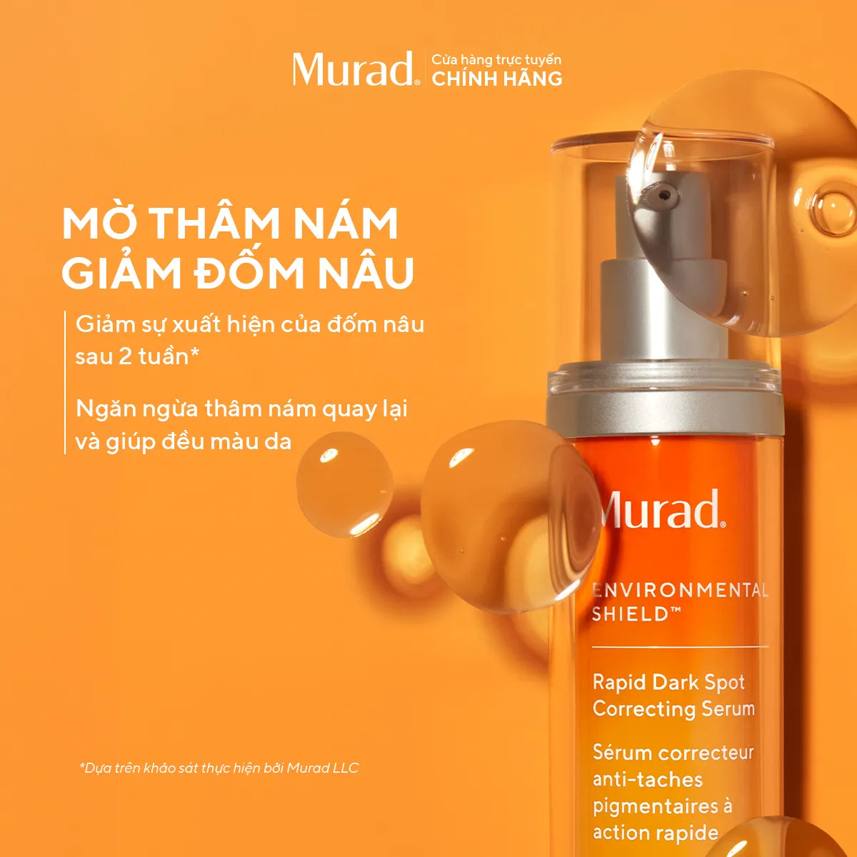 Tinh Chất Làm Mờ Nám & Giảm Đốm Nâu Murad Rapid Dark Spot Correcting Serum 30ml