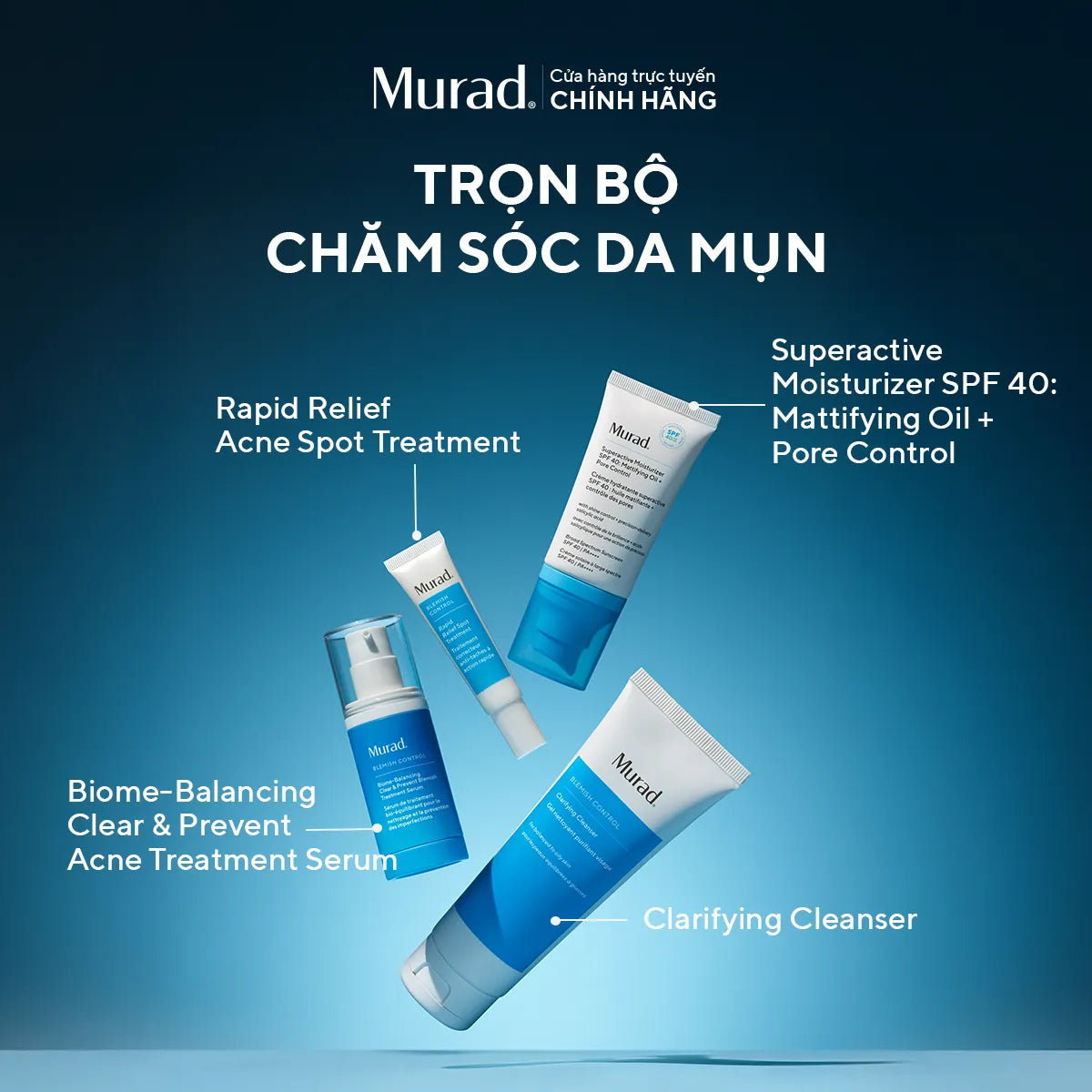 Gel Chấm Mụn Giảm Sưng Viêm Murad Rapid Relief Acne Treatment 15ml
