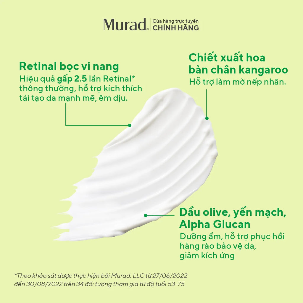 Tinh Chất Retinal Cải Thiện Độ Đàn Hồi Murad Retinal ReSculpt Overnight Treatment 30ml