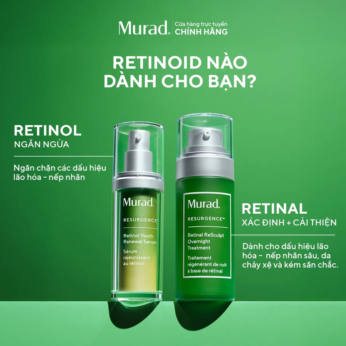 Tinh Chất Retinal Cải Thiện Độ Đàn Hồi Murad Retinal ReSculpt Overnight Treatment 30ml
