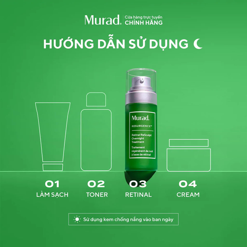 Tinh Chất Retinal Cải Thiện Độ Đàn Hồi Murad Retinal ReSculpt Overnight Treatment 30ml