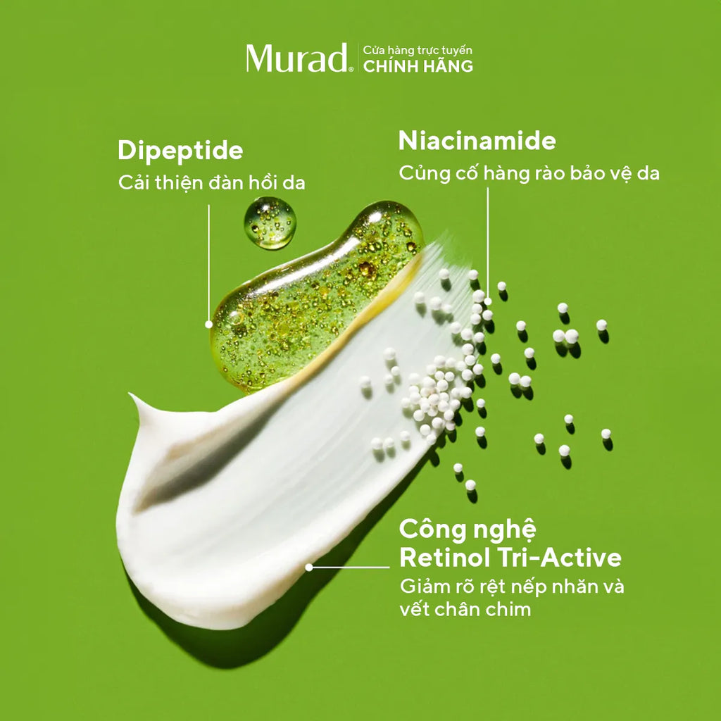 Kem Dưỡng Đêm Retinol Giúp Da Mịn Màng & Mờ Nếp Nhăn Murad Retinol Youth Renewal Night Cream 50ml