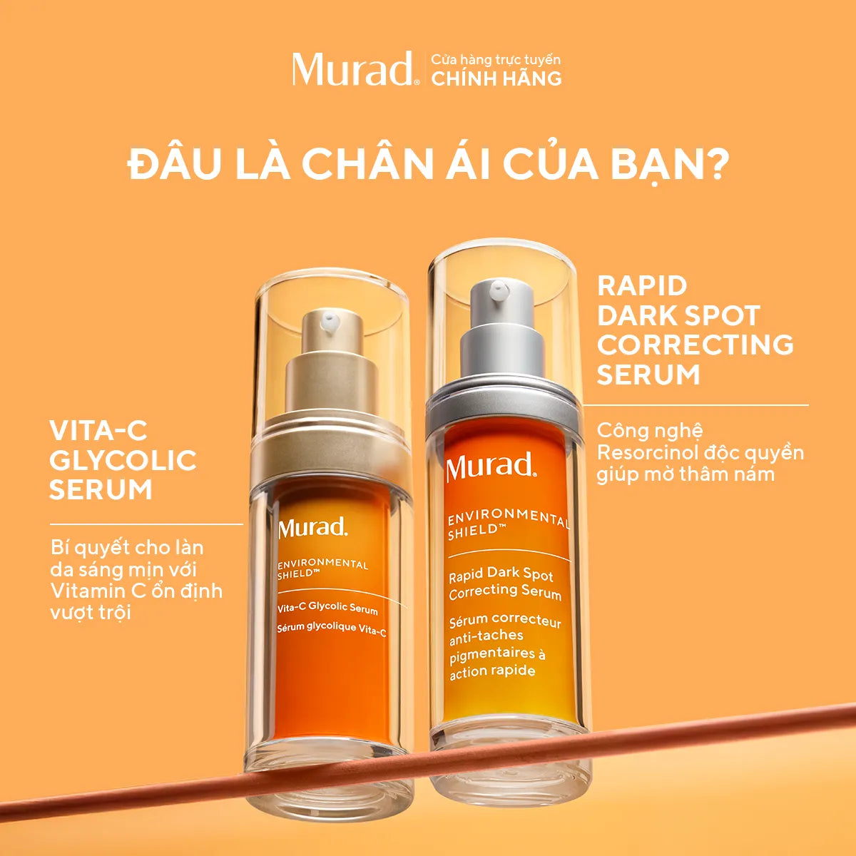 Tinh Chất Hỗ Trợ Sáng Da & Làm Đều Màu Da Murad Vita-C Glycolic Brightening Serum 30ml