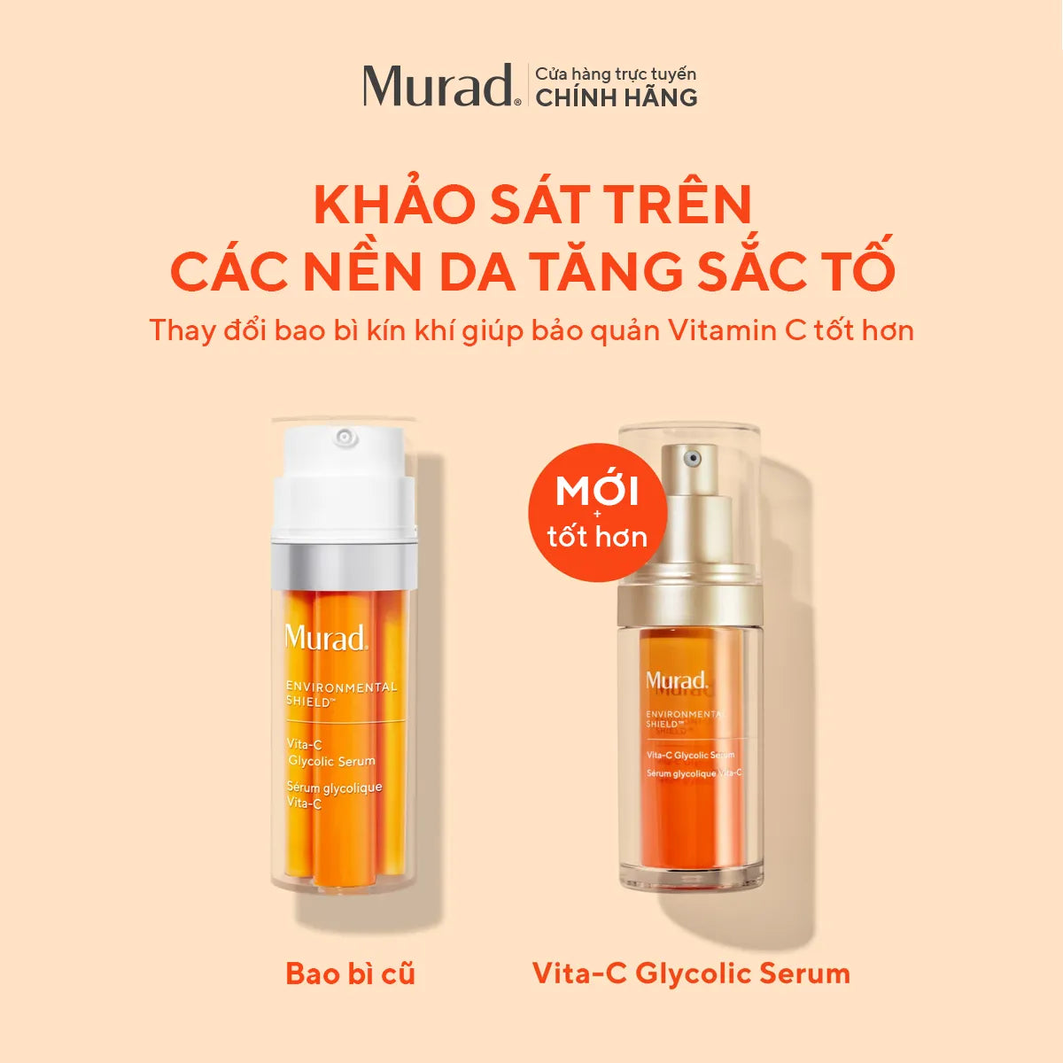 Tinh Chất Hỗ Trợ Sáng Da & Làm Đều Màu Da Murad Vita-C Glycolic Brightening Serum 30ml