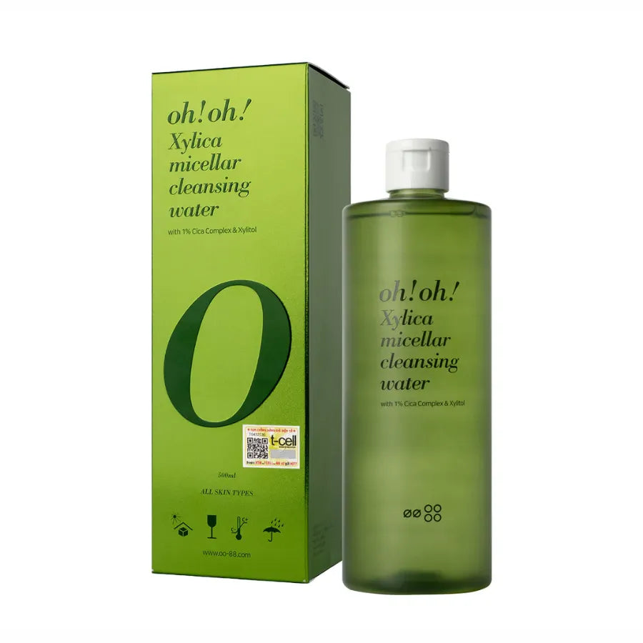 Nước Tẩy Trang Làm Dịu & Hỗ Trợ Phục Hồi Màng Lipid oh!oh! Xylica Micellar Cleansing Water (500ml)