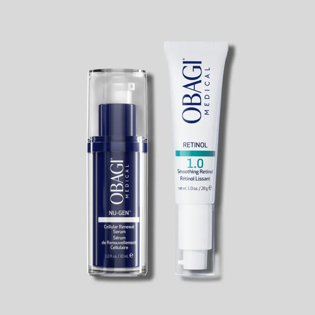 Bộ Đôi Trẻ Hóa Da & Giảm Nếp Nhăn Obagi Nu-Gen Serum (30ml) & Retinol 1.0 (28g)