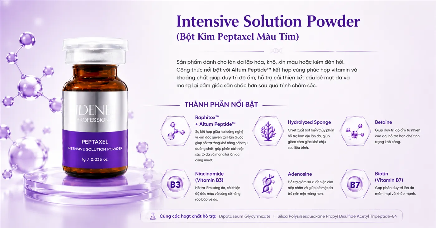 Combo Vi Kim Peptaxel Altum™ Tím + Vàng – Chống Lão Hóa & Làm Sáng Da Chuyên Sâu