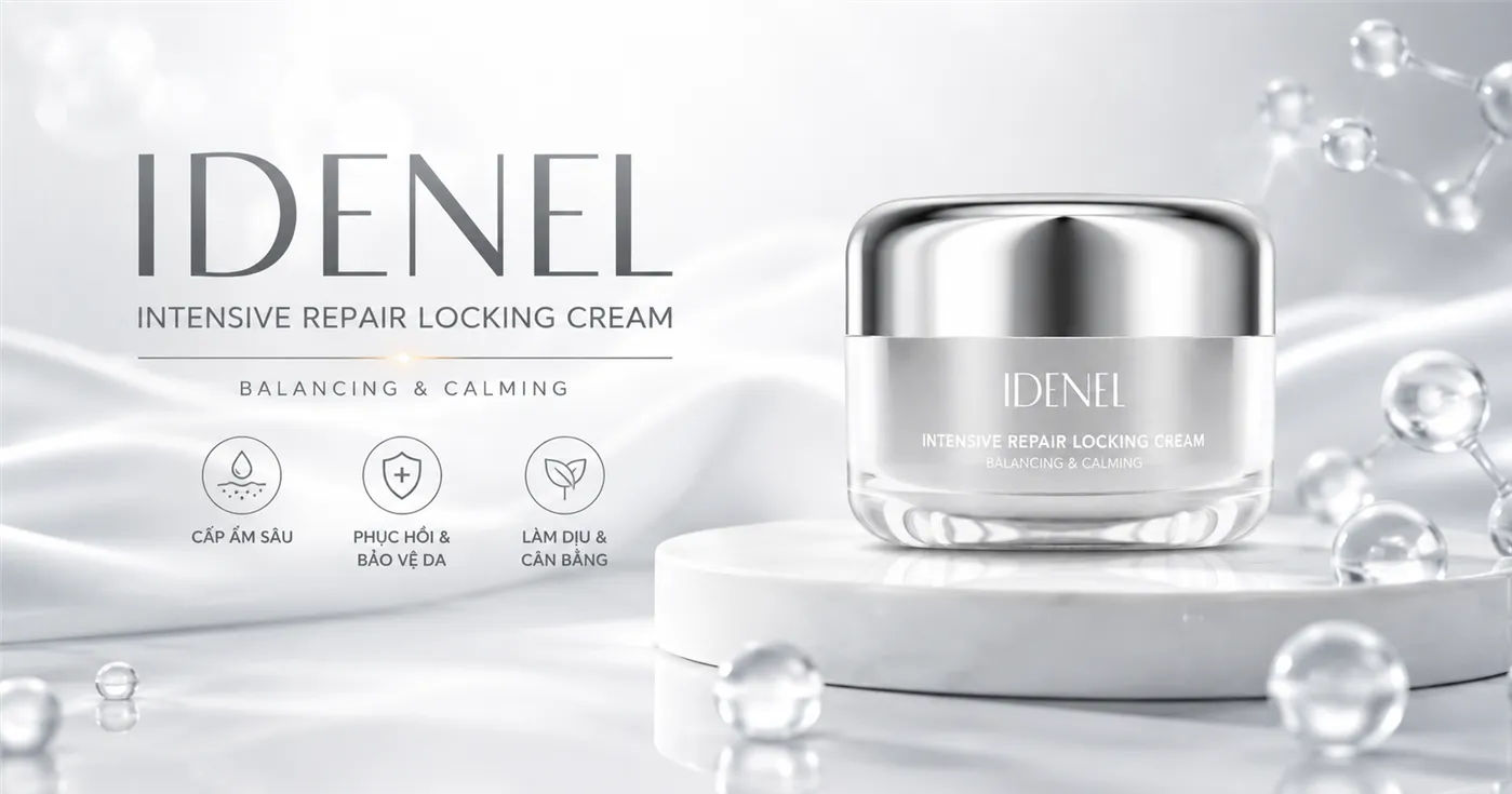 Kem Chăm Sóc Chuyên Sâu PDRN – IDENEL Intensive Repair Locking Cream 50ml