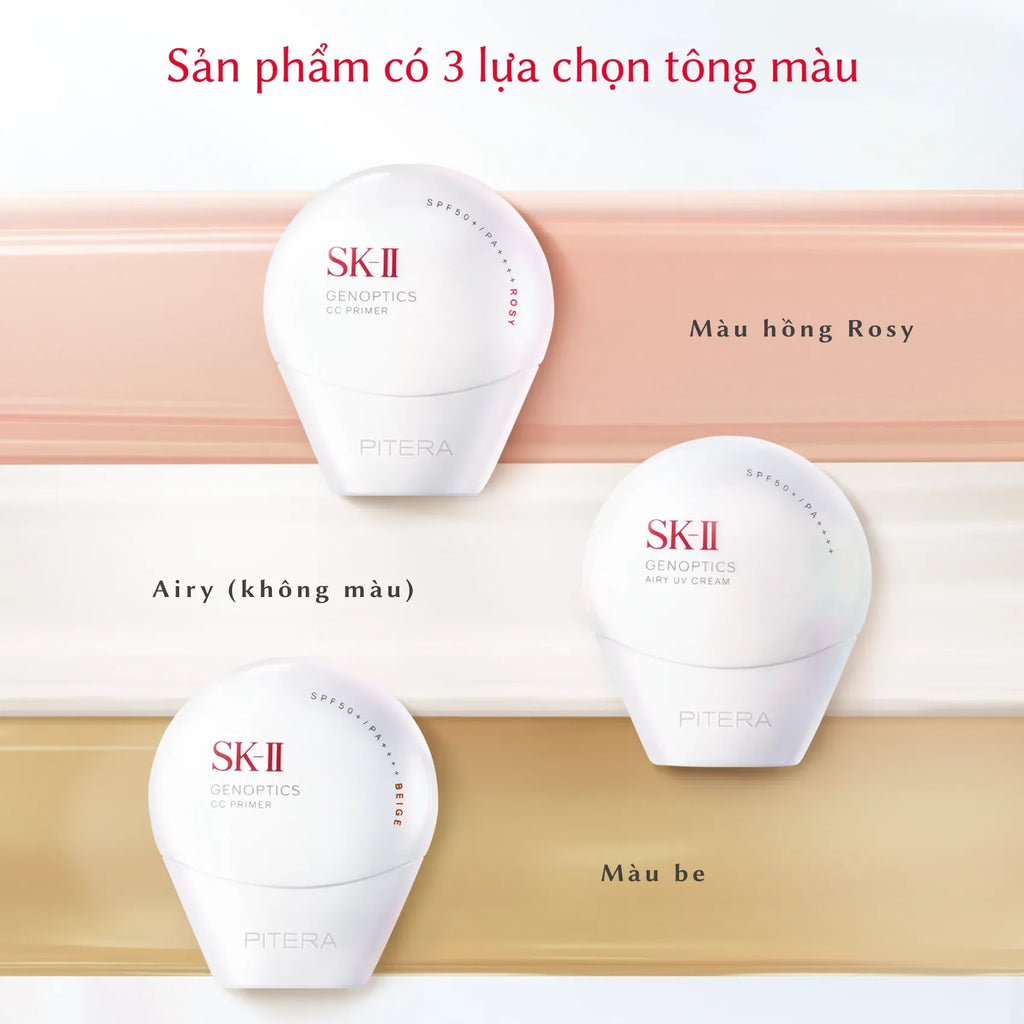 Kem Chống Nắng SK-II Genoptics CC Primer SPF50+/PA++++ 50g (Rosy)