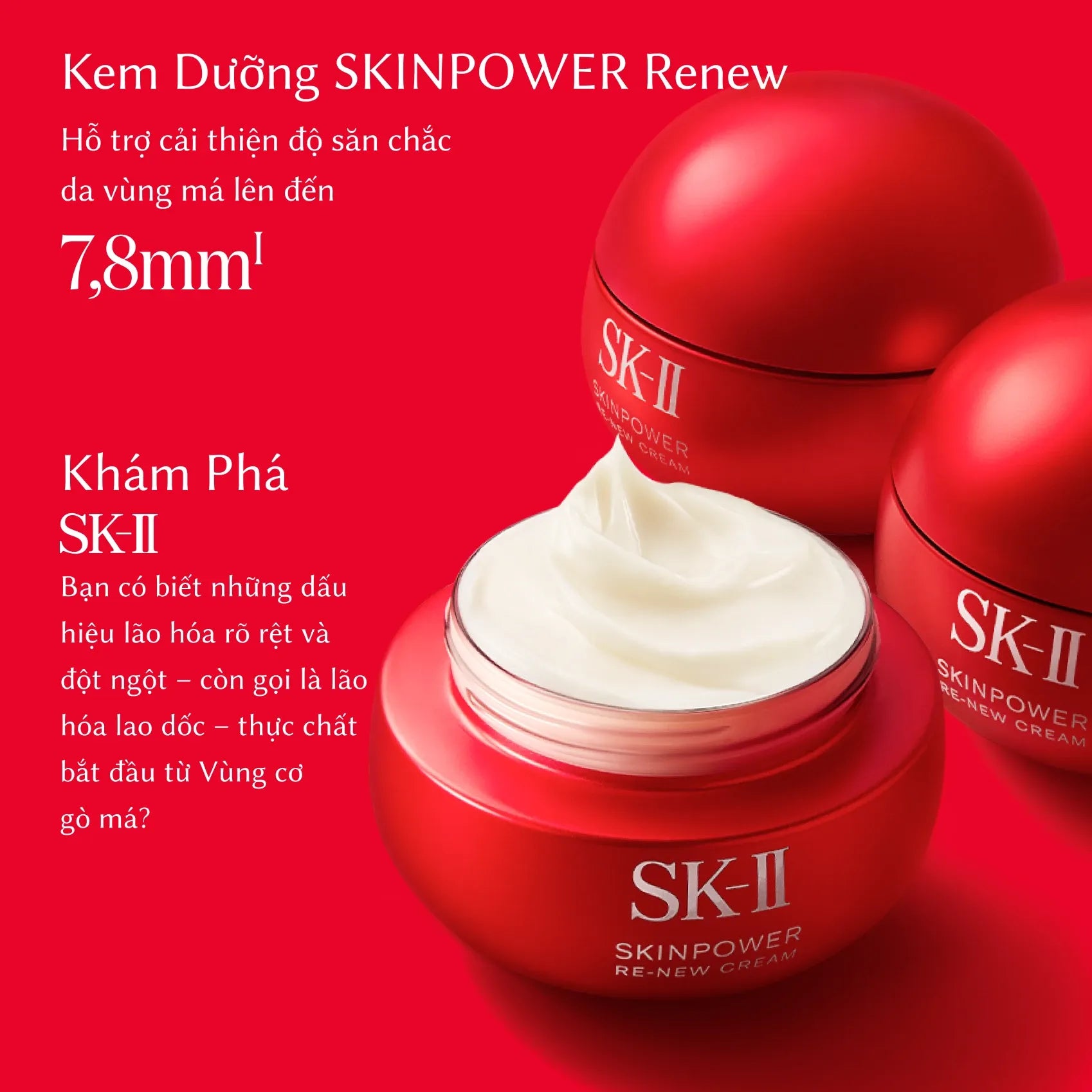 Kem Dưỡng Da SK-II SkinPower Re-New Cream 80g - Dành Cho Da Thường