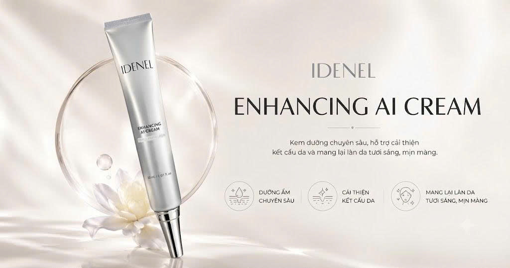 Kem Làm Dịu Và Chăm Sóc Chuyên Biệt Cho Da Nhạy Cảm IDENEL Enhancing AI Cream