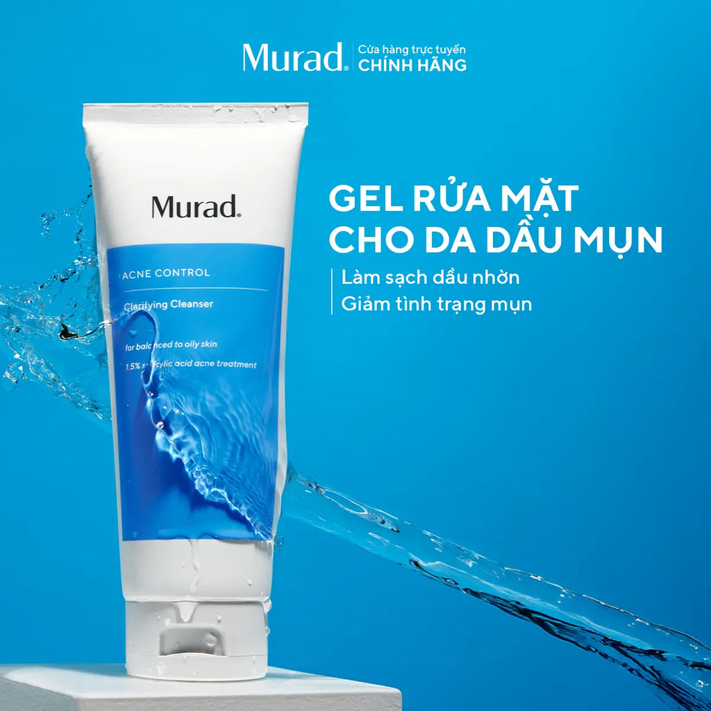 Sữa Rửa Mặt Gel Làm Sạch & Ngừa Mụn Murad Clarifying Cleanser (148ml)