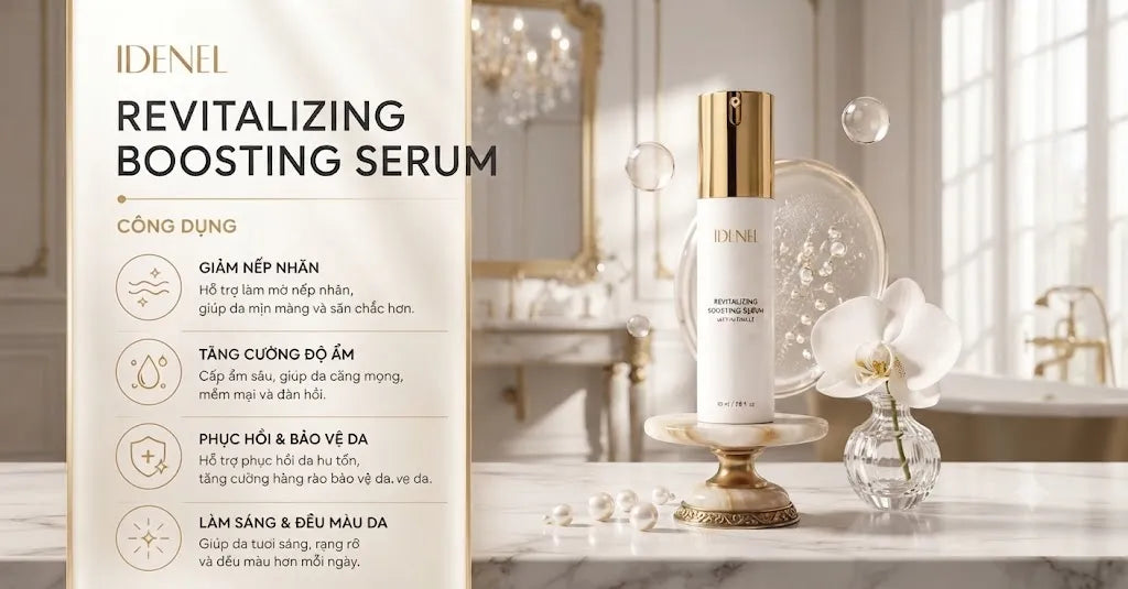 Serum Tăng Cường Chăm Sóc & Làm Mịn Da IDENEL (30ml)