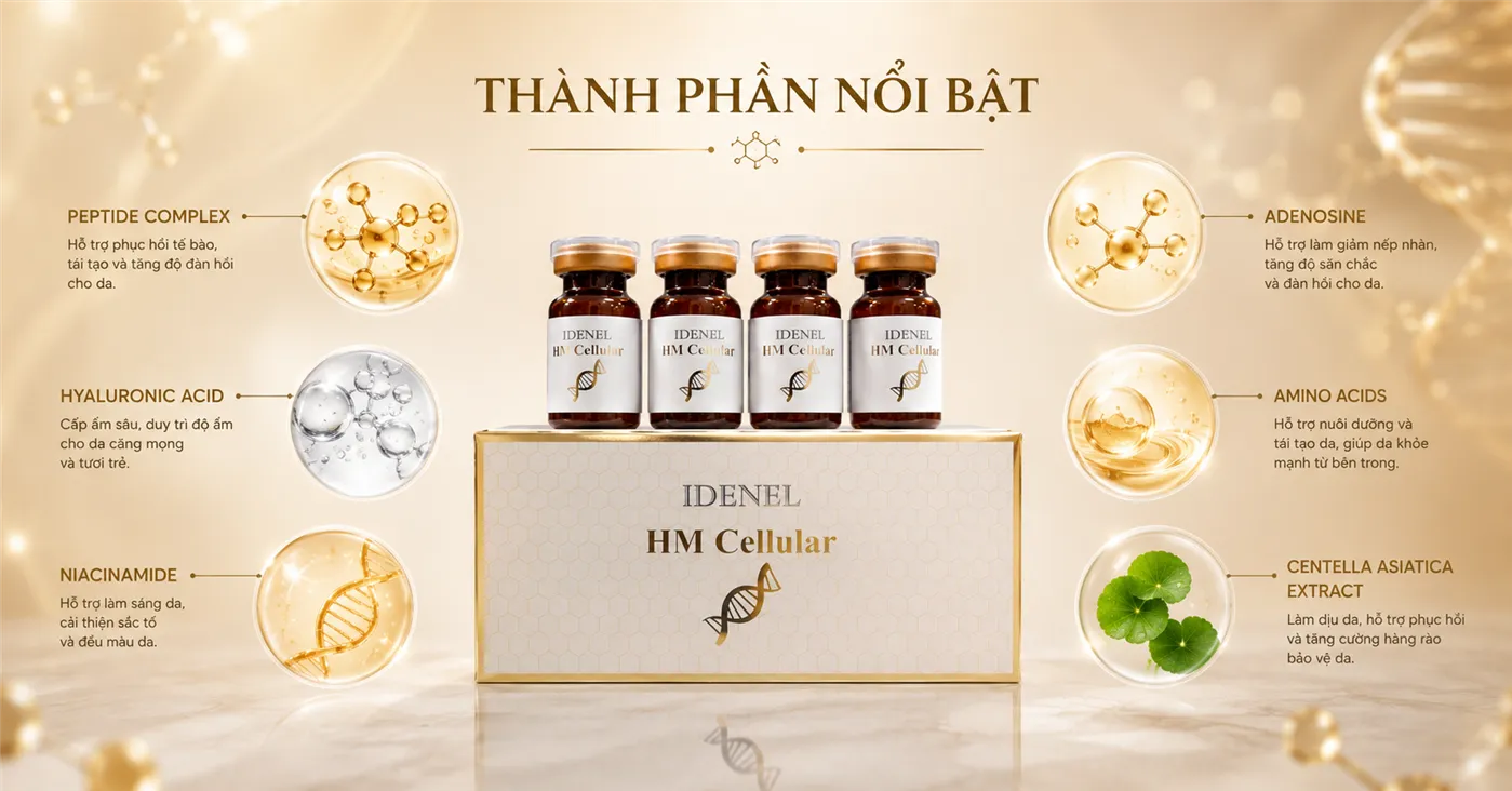 Tinh Chất HM Cellular SR Biotek – Chăm Sóc Chuyên Sâu Da Nhạy Cảm & Sau Liệu Trình