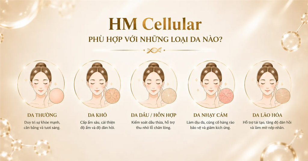 Tinh Chất HM Cellular SR Biotek – Chăm Sóc Chuyên Sâu Da Nhạy Cảm & Sau Liệu Trình