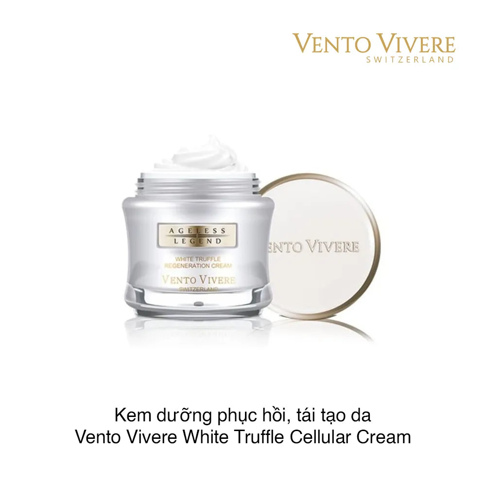 Vento Vivere White Truffle Cellular Cream 50ml – Kem Dưỡng Tái Tạo & Phục Hồi Da