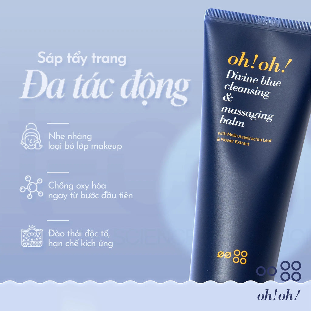 Sáp Tẩy Trang oh!oh! Divine Blue Cleansing & Massaging Balm