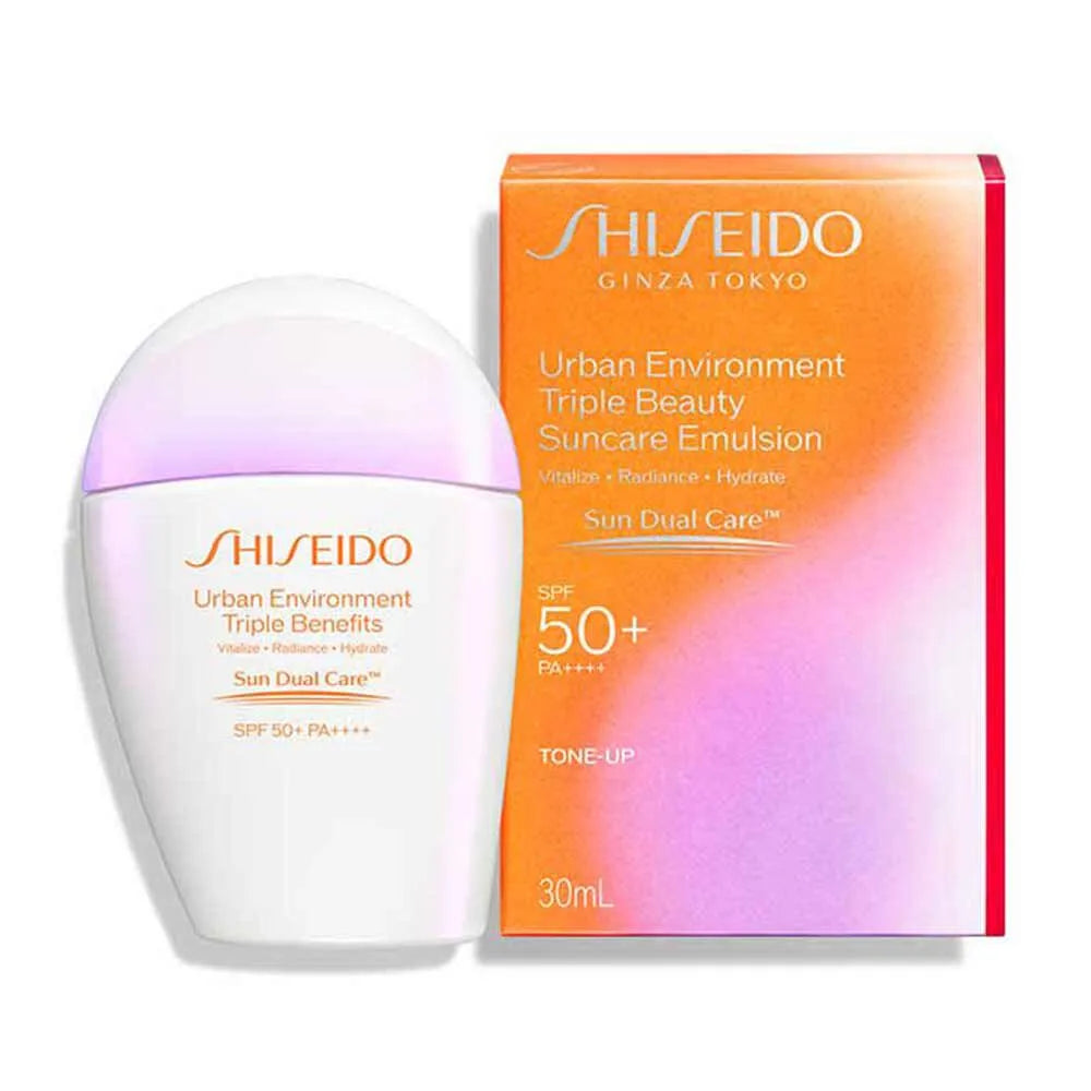 Sữa Chống Nắng Dưỡng Da Shiseido Urban Environment Triple Beauty Suncare Emulsion SPF50+ PA++++ 30ml