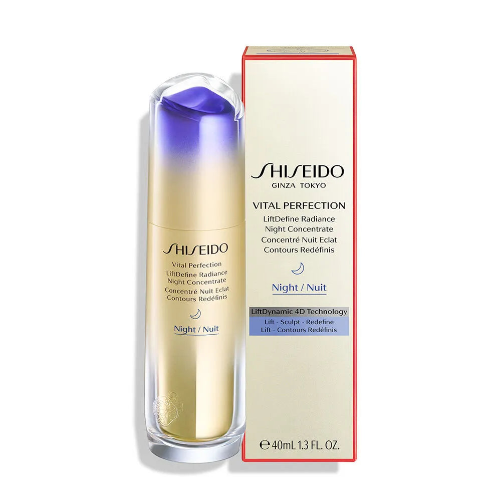 Tinh Chất Phục Hồi Ban Đêm & Nâng Cơ Định Hình Gương Mặt Shiseido Vital Perfection LiftDefine Radiance Night Concentrate