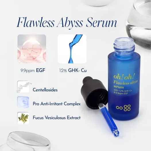 Tinh Chất Phục Hồi, Hỗ Trợ Giảm Sẹo & Trẻ Hóa Da oh!oh! Flawless Abyss Serum (15g)