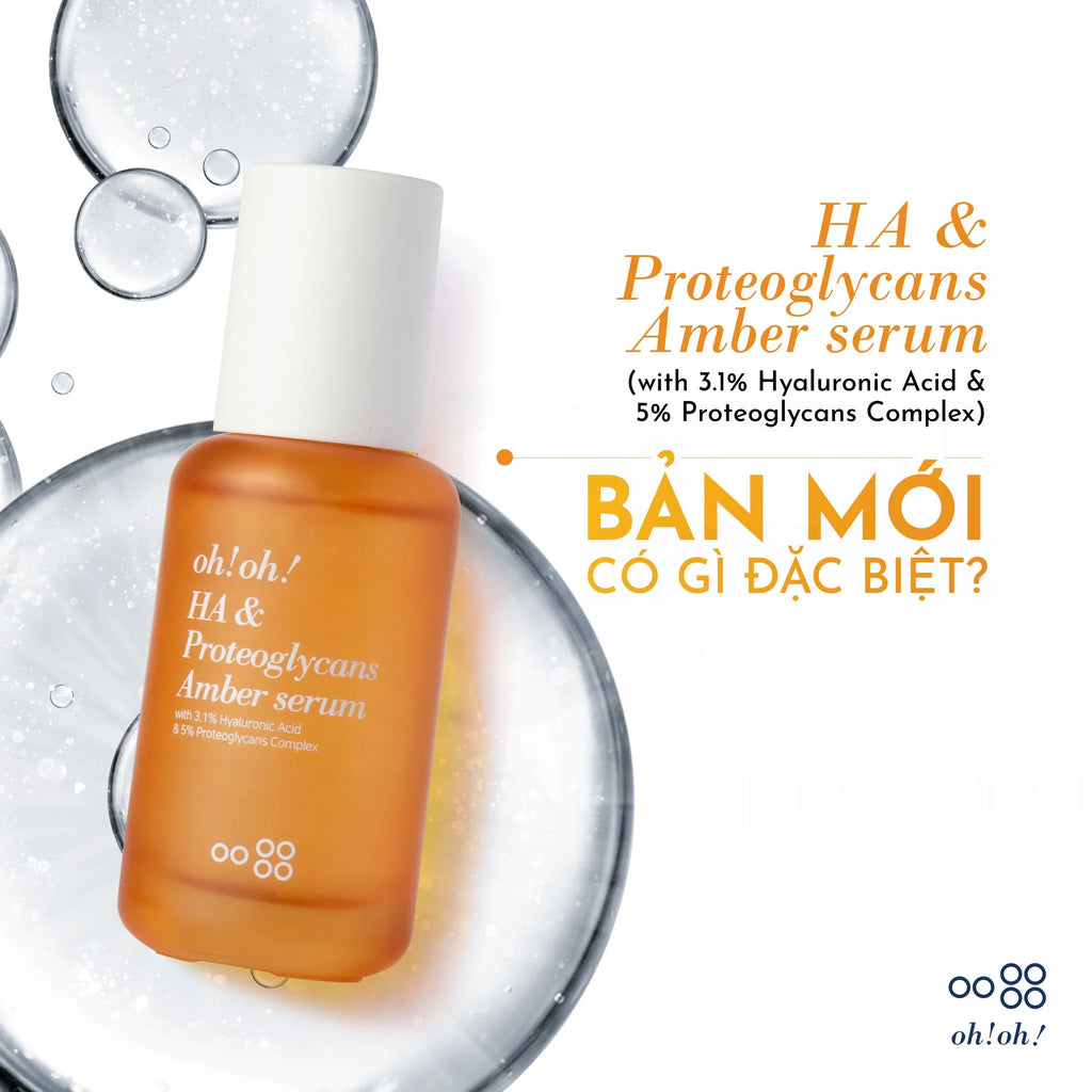 Tinh Chất Cấp Ẩm Chuyên Sâu & Hỗ Trợ Phục Hồi Da oh!oh! HA & Proteoglycans Amber Serum (30ml)
