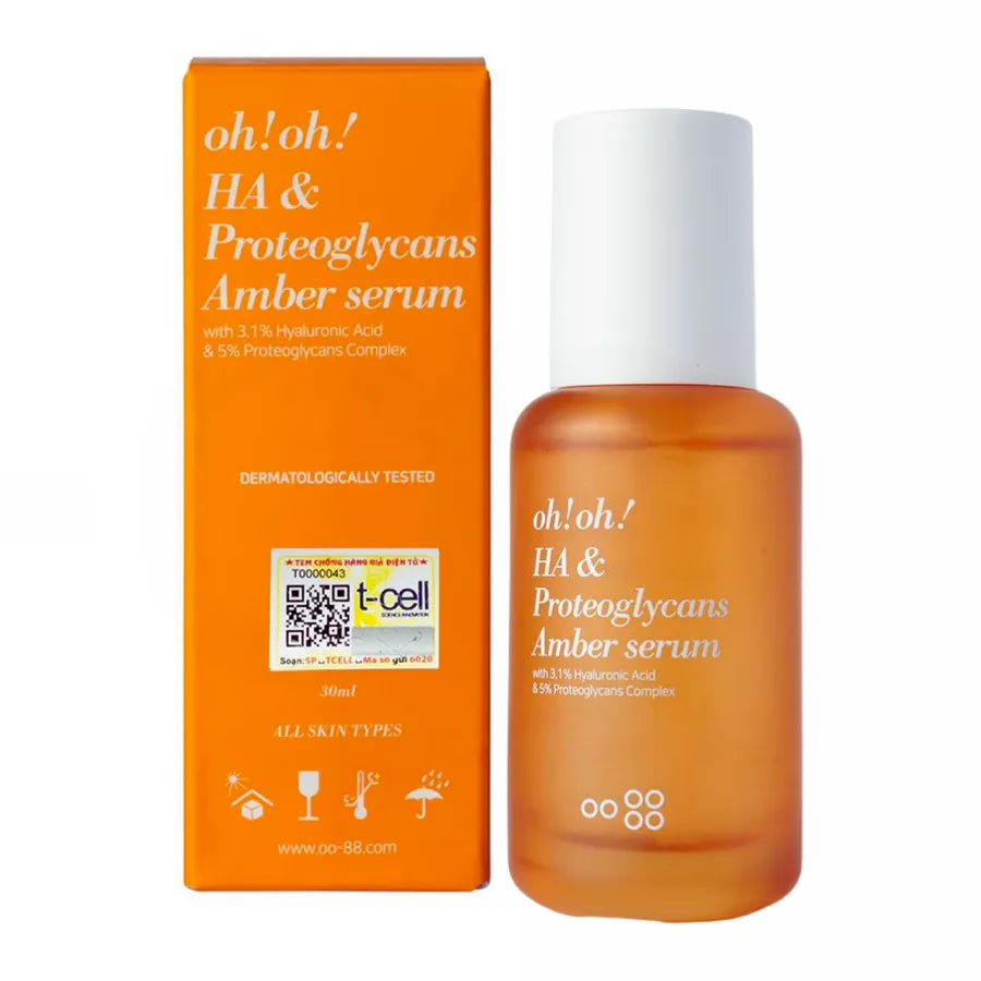 Tinh Chất Cấp Ẩm Chuyên Sâu & Hỗ Trợ Phục Hồi Da oh!oh! HA & Proteoglycans Amber Serum (30ml)