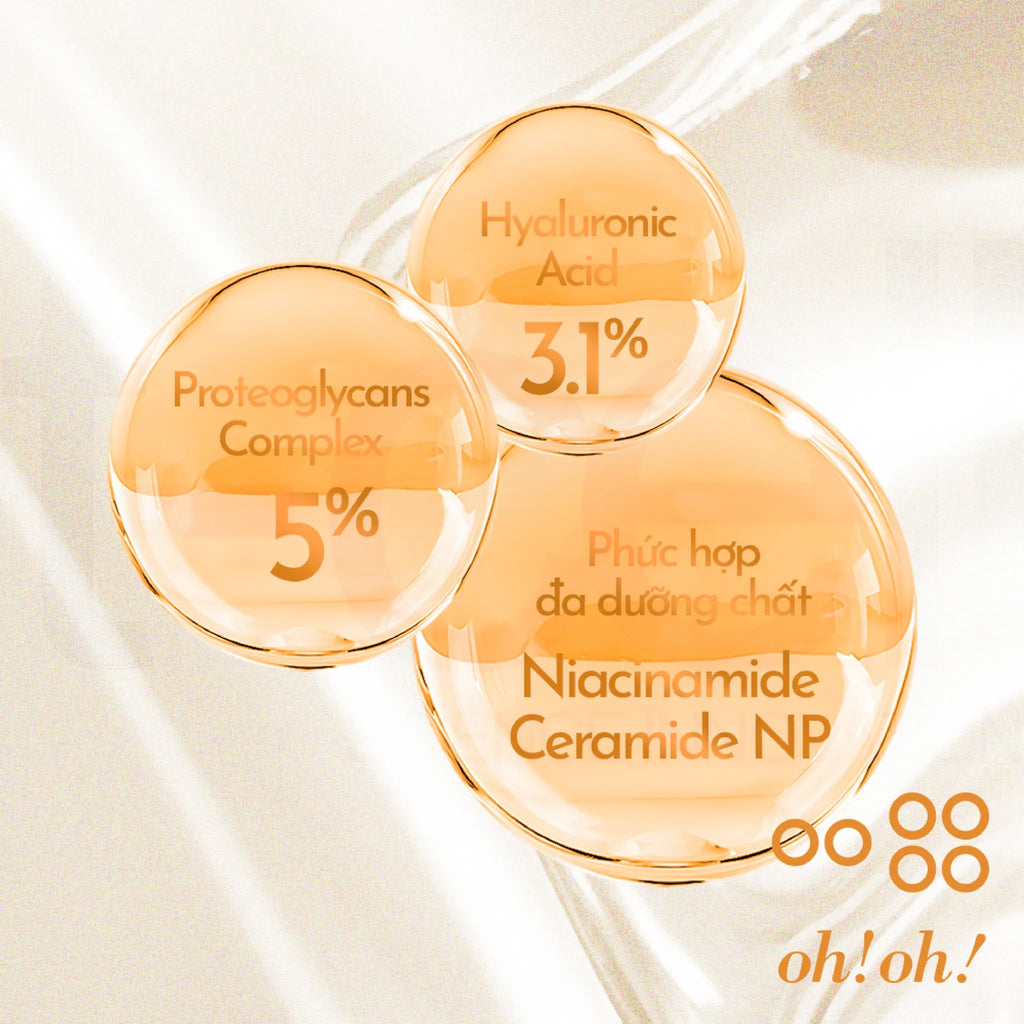 Tinh Chất Cấp Ẩm Chuyên Sâu & Hỗ Trợ Phục Hồi Da oh!oh! HA & Proteoglycans Amber Serum (30ml)