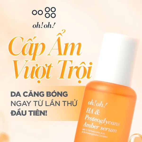 Tinh Chất Cấp Ẩm Chuyên Sâu & Hỗ Trợ Phục Hồi Da oh!oh! HA & Proteoglycans Amber Serum (30ml)