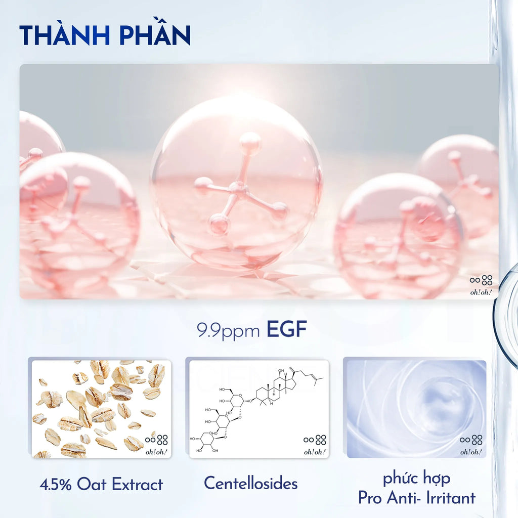 Tinh Chất Phục Hồi, Tái Tạo & Làm Dịu Da Chuyên Sâu oh!oh! Oatmere Serum (25ml)